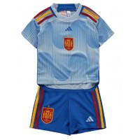 Dětský Fotbalový dres Španělsko MS 2022 Venkovní Krátký Rukáv (+ trenýrky)